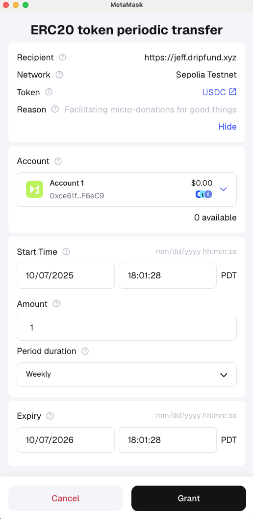 ERC-7715 request