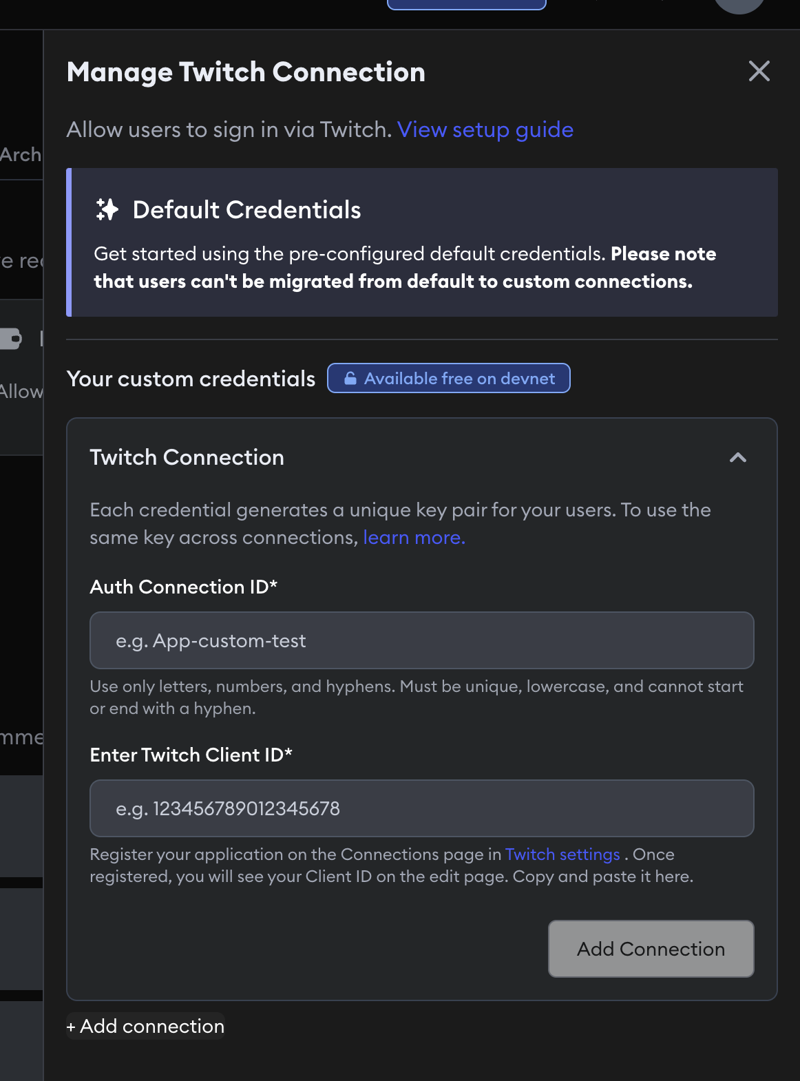 Twitch Connection